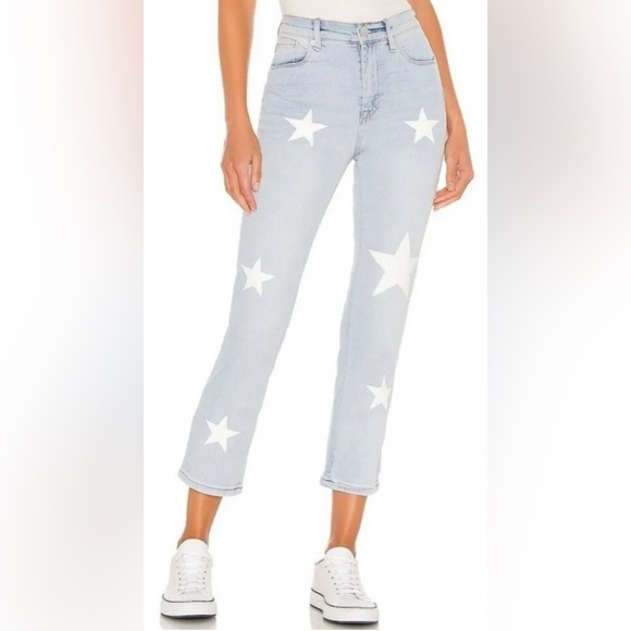 Blank NYC Denim - BLANK NYC Madison Crop High-Rise Straight In Too Deep Star Jeans 27 EUC